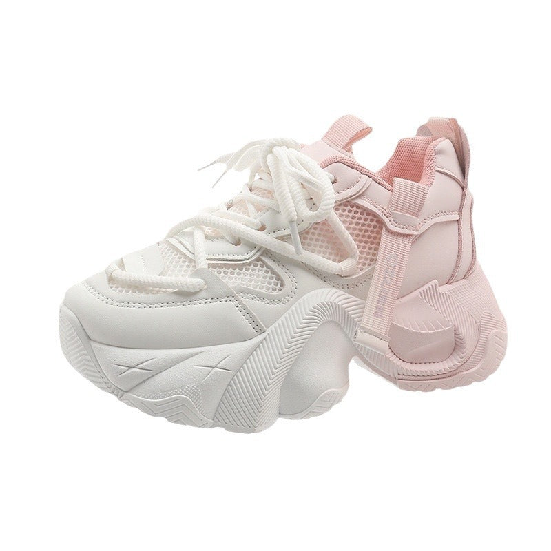 Damen Sportliche Chunky Sneakers mit atmungsaktiver Mesh-Oberfläche und flexibler Sohle