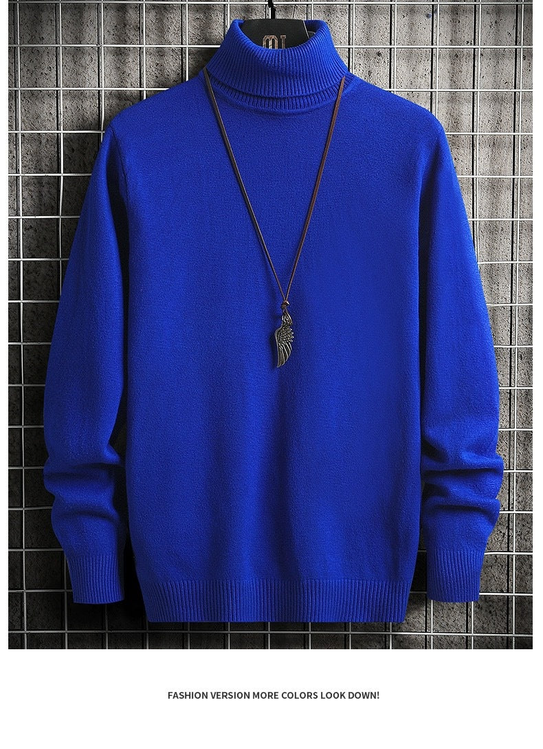Herren bequemer Rollkragenpullover R&B