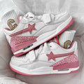 Damen Sneakers mit innovativem Klettverschluss und stilvollem Sternen-Design R&B