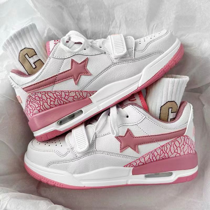 Damen Sneakers mit innovativem Klettverschluss und stilvollem Sternen-Design R&B