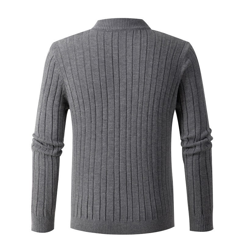 Herren modischer Rollkragenpullover mit Zipper R&B
