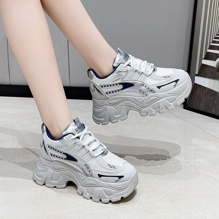 Damen Sportliche Chunky Sneakers mit rutschfester Sohle und atmungsaktivem Obermaterial R&B