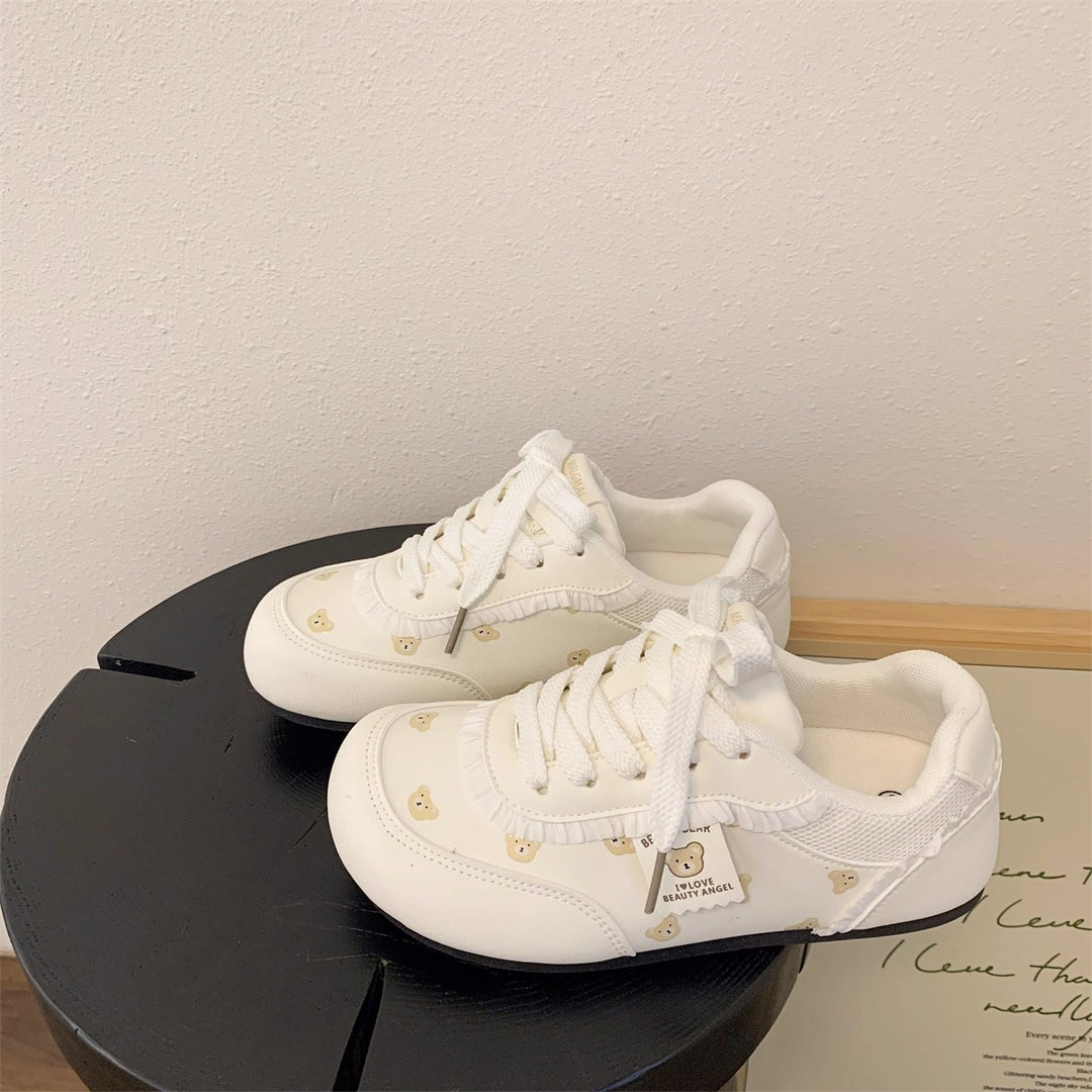 Damen Sneakers mit bezaubernden Bärenmotiven und bequemer Dämpfung R&B