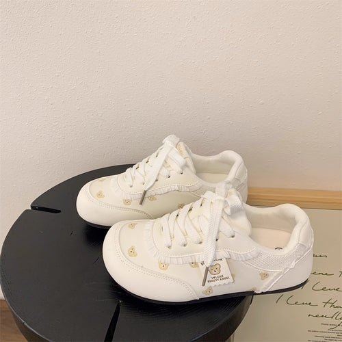 Damen Sneakers mit bezaubernden Bärenmotiven und bequemer Dämpfung R&B