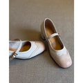 Damen Mary Jane Pumps mit dekorativem Riemen und elegantem Blockabsatz R&B
