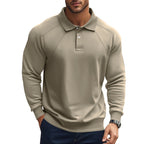 Herren Langarm-Polohemd mit charakteristischem Raglan-Schnitt R&B