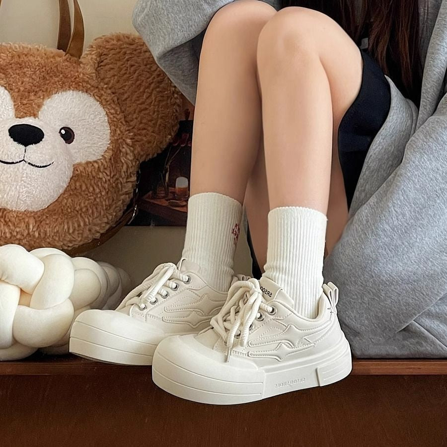 Damen Trendige Plattform Sneakers mit extra dämpfender Sohle und atmungsaktivem Obermaterial R&B