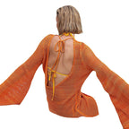 Damen luftiger Häkel-Kimono R&B