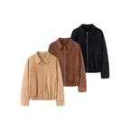 Damen lässige Echtjacke R&B