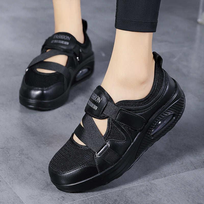 Damen Bequeme und luftige Sneakers mit verstellbarem Klettverschluss R&B