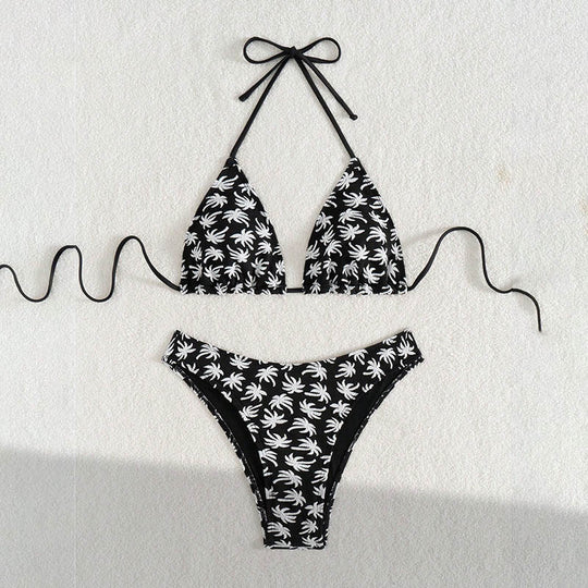 Damen Triangel-Bikini mit floralem Print R&B