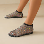 Damen Glitzernde Mesh-Sandalen R&B