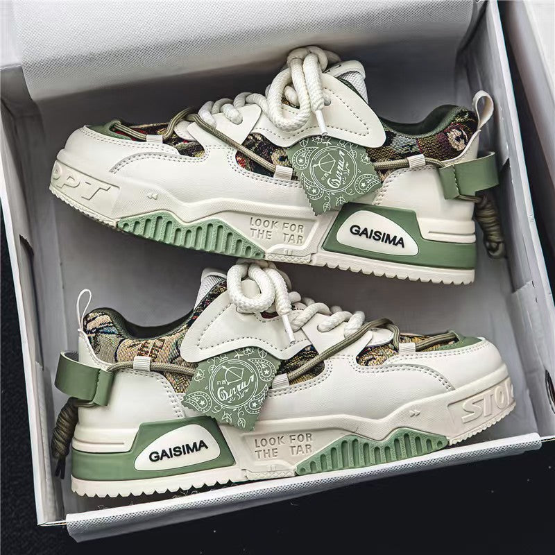 Damen modische Sneakers mit Kunstleder und auffälligen details R&B