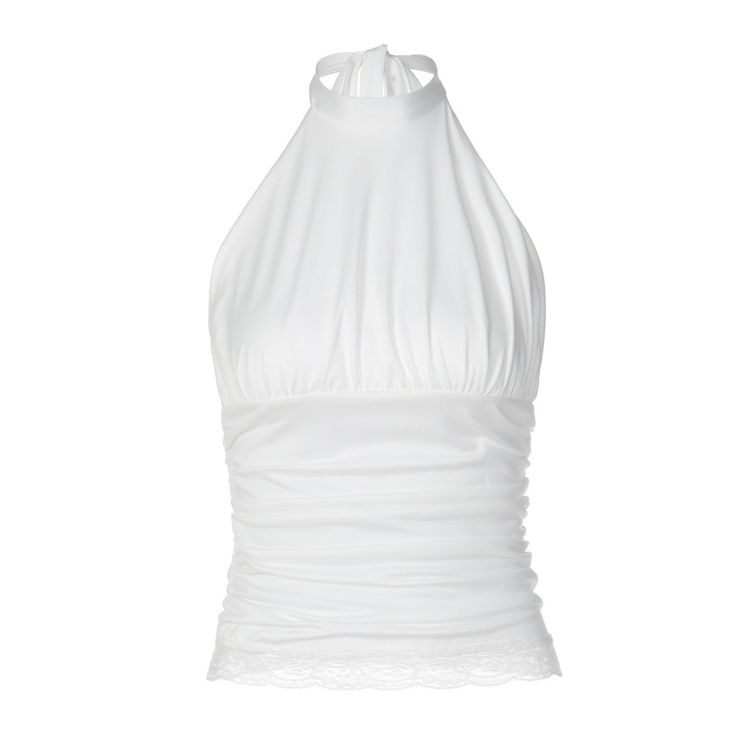 Damen Haltertop mit Raffungen R&B
