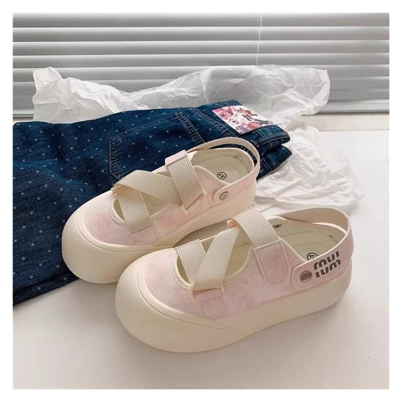 Damen Komfortable Slip-On Sandalen mit elastischen Riemen und dämpfender Sohle