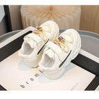 Damen Sportliche Kindersneaker mit niedlichen Tierapplikationen und hochelastischem Klettverschluss