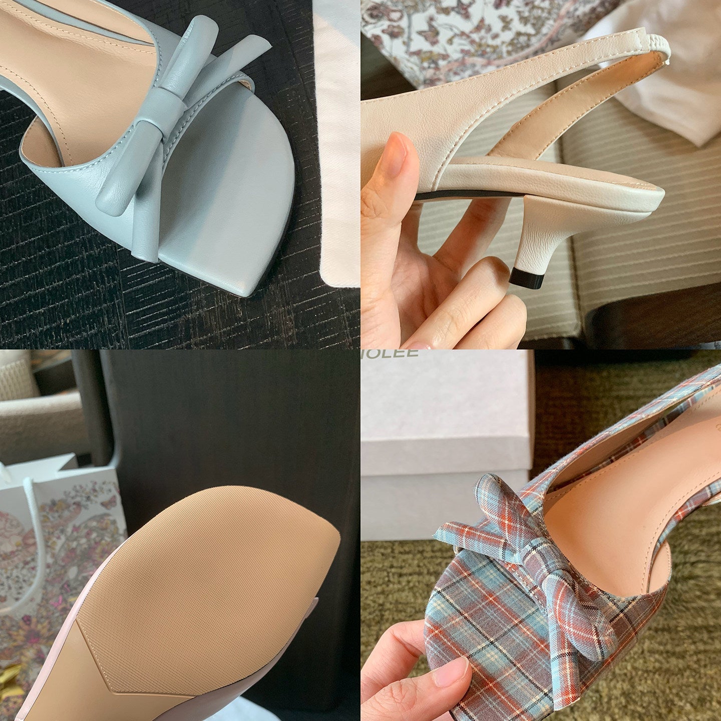 Damen Slingback-Pumps mit modischem Knoten-Detail und komfortablem Absatz