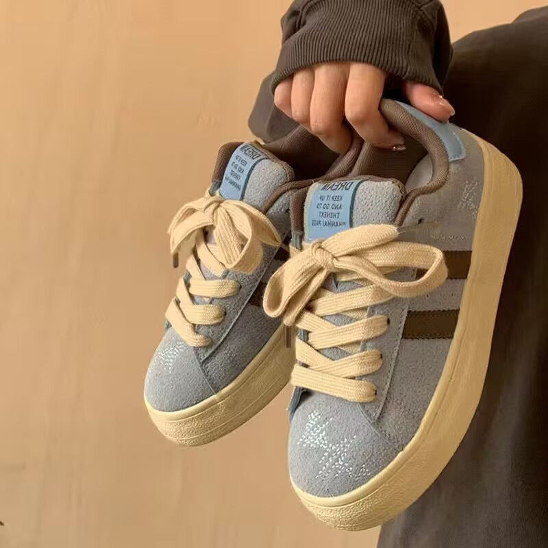 Damen modische Sneakers mit atmungsaktivem Obermaterial und stoßdämpfender Sohle R&B