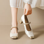 Damen elegante Ballerinas mit schickem Riemen und moderner Quersehne