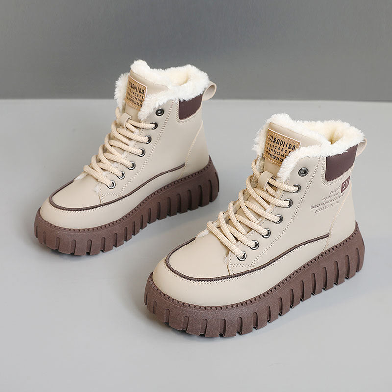 Damen Warme Winterstiefel mit dämpfendem Profil und weichem Innenfutter R&B