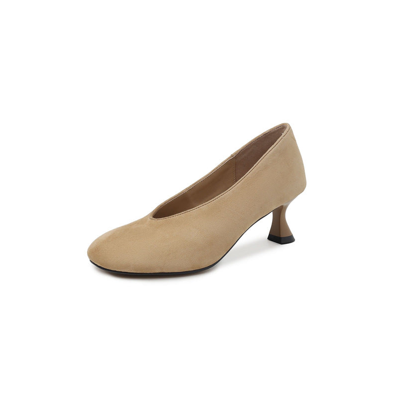 Damen elegante Pumps mit modischem Trichterabsatz R&B