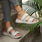 Damen moderne Freizeitsandalen mit verstellbarem Riemendesign und ergonomischer Sohle R&B