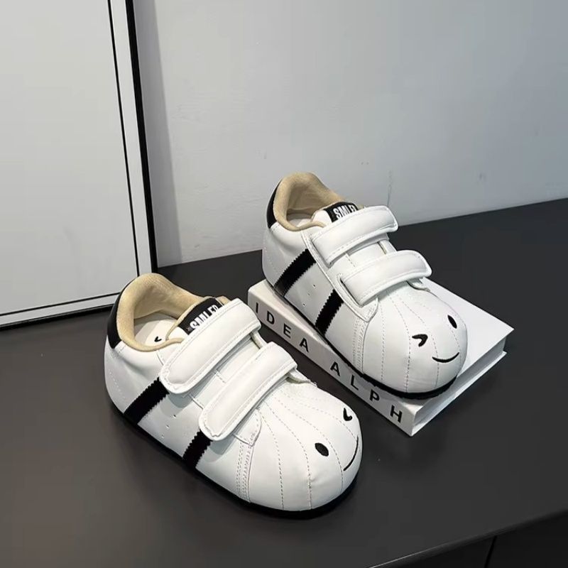 Damen Bequeme Kindersneaker mit niedlichem Tiermotiv und praktischem Klettverschluss