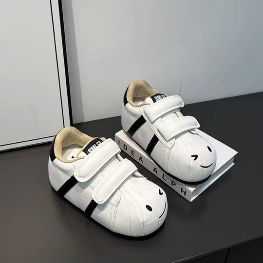 Damen Bequeme Kindersneaker mit niedlichem Tiermotiv und praktischem Klettverschluss R&B