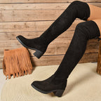 Damen Stiefel mit lässigem Raffungseffekt R&B