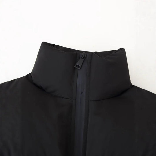 Damen cropped Steppjacke mit hohem Kragen und modernen Details R&B