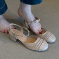Damen Slingback-Pumps mit floraler Verzierungsdetails und komfortablem Fersenbereich