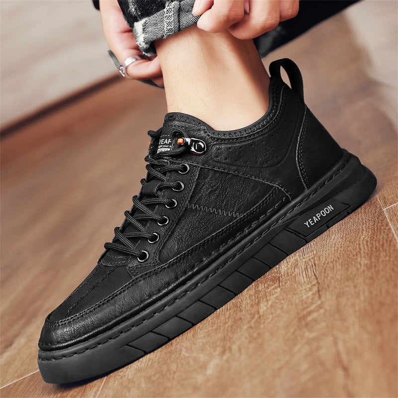 Damen sportive Sneakers aus hochwertigem Kunstleder mit rutschfester Sohle R&B