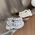 Damen Sportliche Sneaker mit atmungsaktiver Oberflächenstruktur und rutschfester Sohle R&B