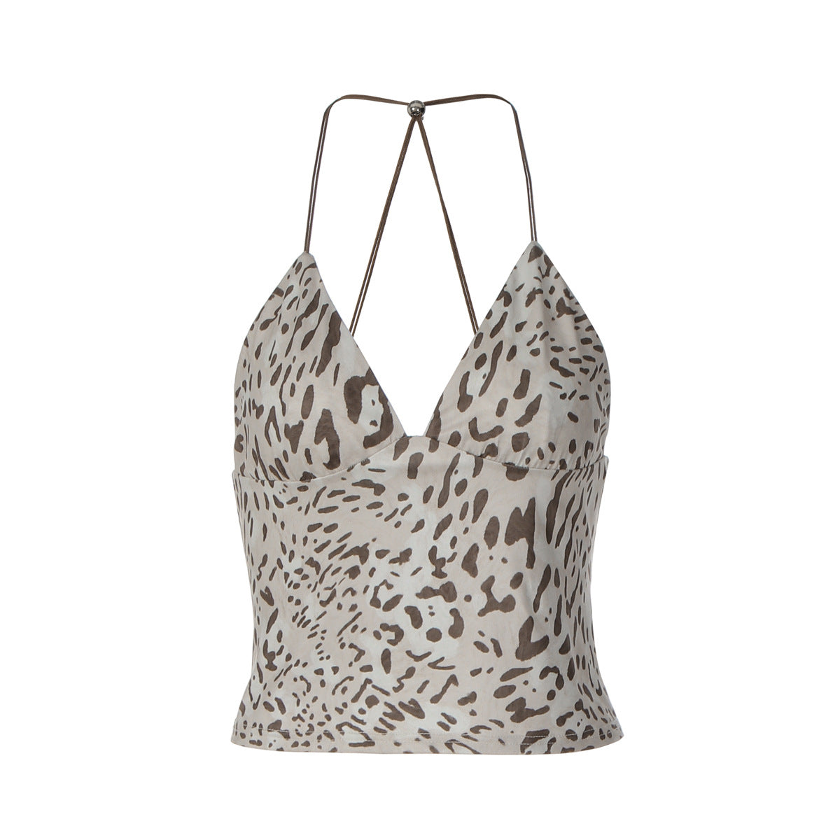 Damen Animal Print Top R&B