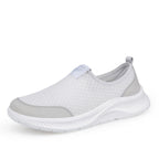Damen Bequeme Slip-On Freizeitschuhe mit atmungsaktiver Netzstruktur R&B