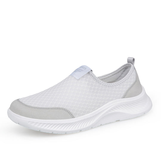 Damen Bequeme Slip-On Freizeitschuhe mit atmungsaktiver Netzstruktur R&B