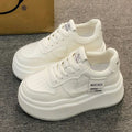 Damen Sneaker mit hohem Plateau und atmungsaktivem Obermaterial