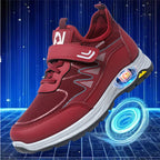 Damen Sportliche Sneakers mit Klettverschluss und rutschfester Laufsohle R&B