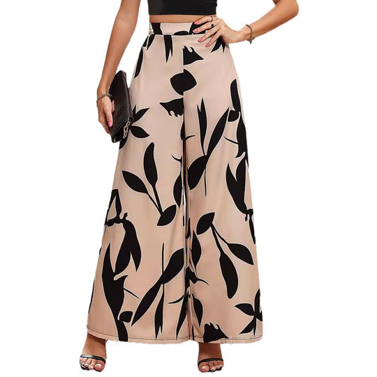 Damen Hochtaillierte Sommerhose mit floralem Druck R&B