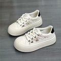 Damen Sneaker mit atmungsaktiver Oberflächenstruktur und rutschfester Gummisohle R&B