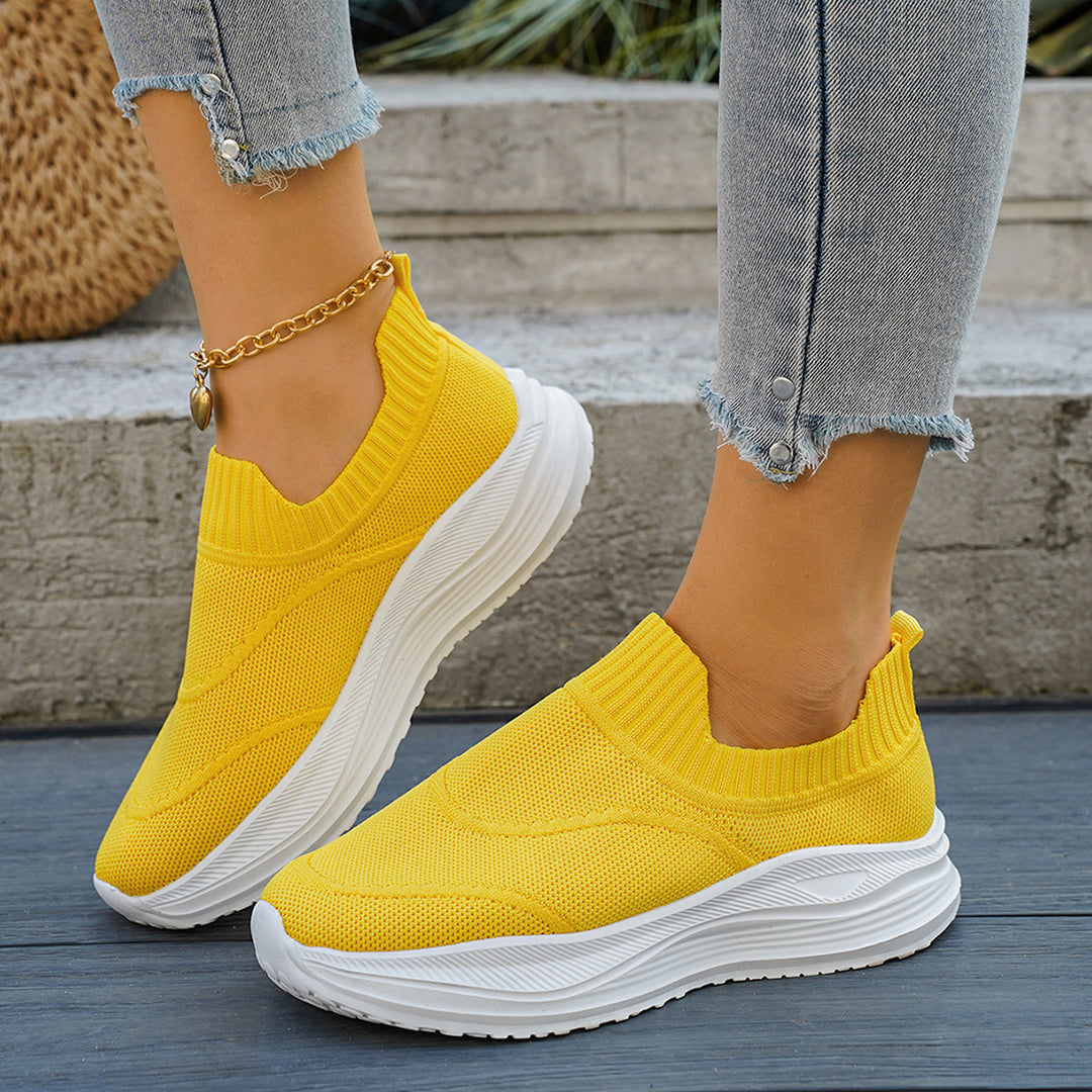 Damen atmungsaktive Slip-On Sneakers R&B