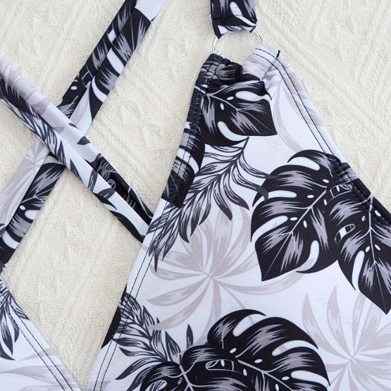 Damen Tankini-Set mit floralem Oberteil und klassischer Bikini-Hose R&B