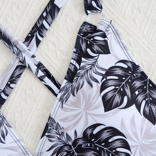 Damen Tankini-Set mit floralem Oberteil und klassischer Bikini-Hose R&B