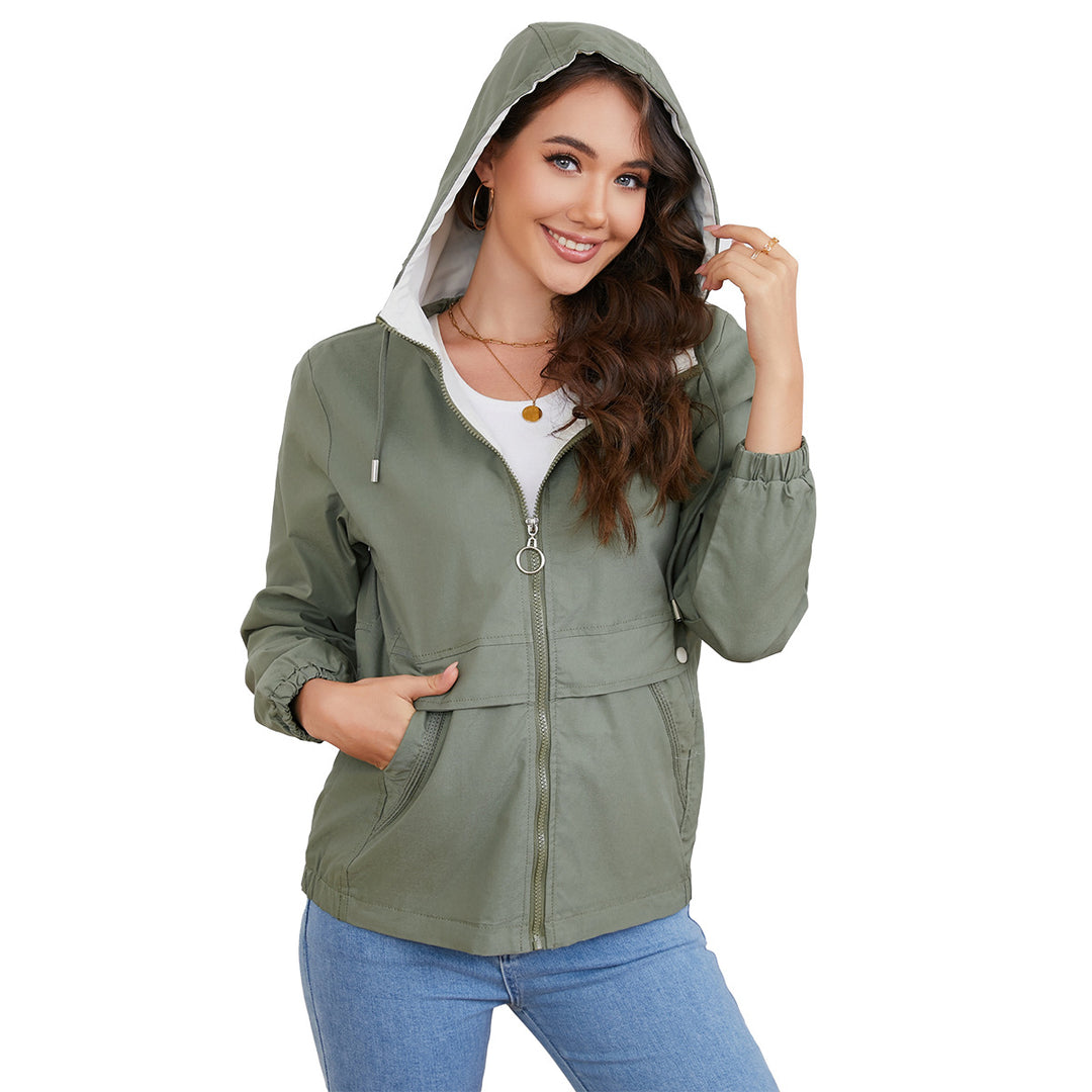 Damen modische Freizeitjacke mit verstellbarem Bund R&B