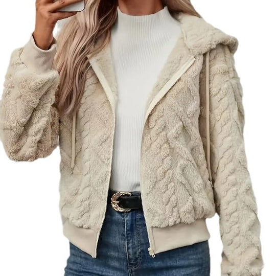 Damen Kuschelige Fleecejacke R&B