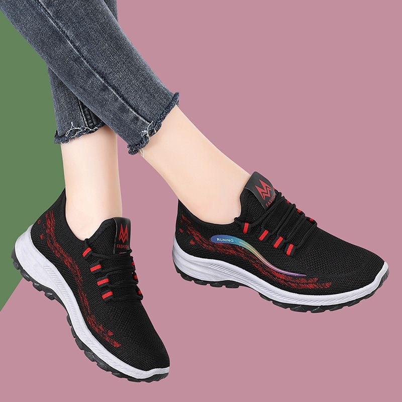 Damen Atmungsaktive Fitness-Sneaker mit rutschfester Außensohle R&B
