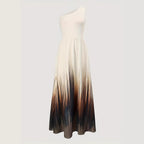 Damen Maxikleid mit asymmetrischem Schnitt und elegantem Farbverlauf R&B