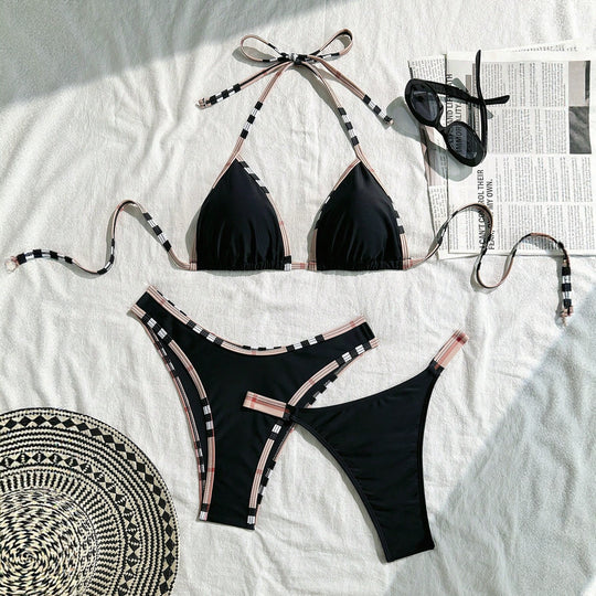 Damen Triangel-Bikini mit Struktur und modischen Akzenten R&B