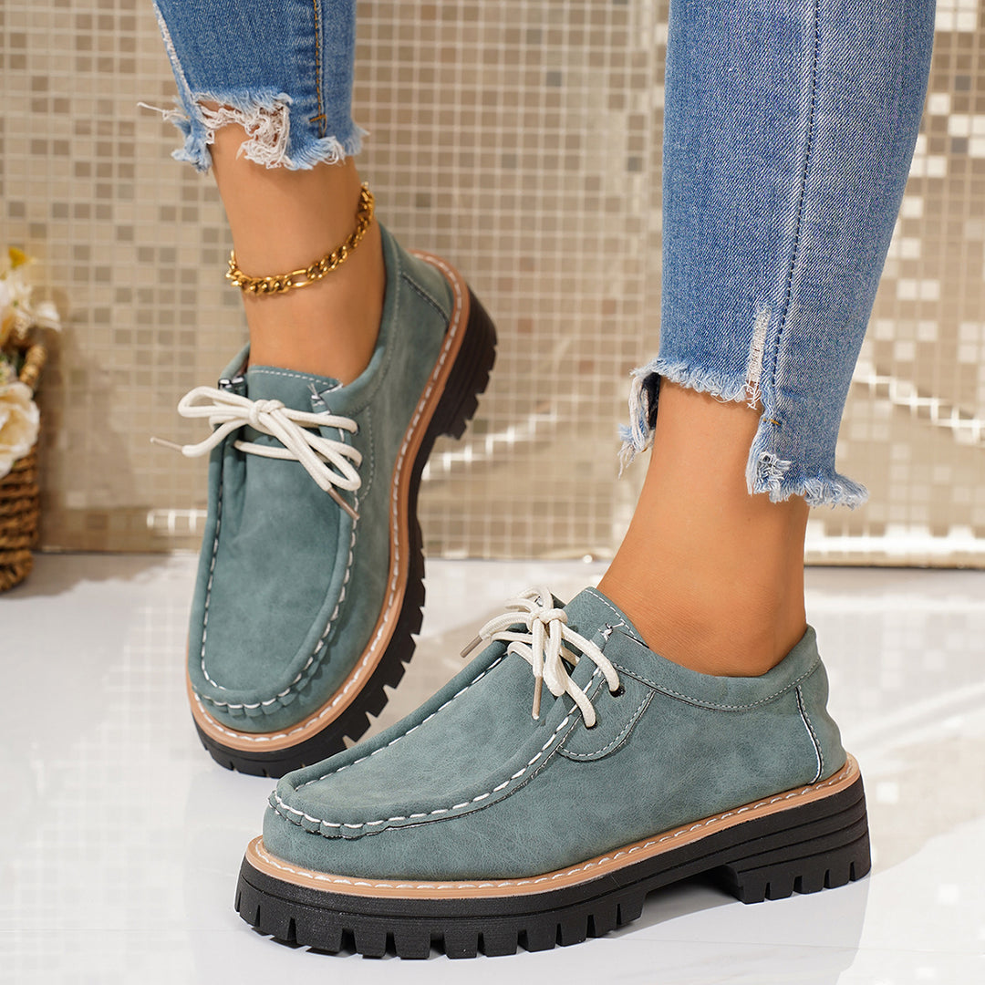 Damen Komfortable Schnürschuhe mit robustem Profil und weicher Innenpolsterung R&B
