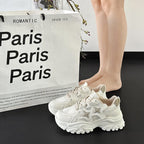 Damen Chunky Sneakers mit modischen Sternen-Applikationen R&B